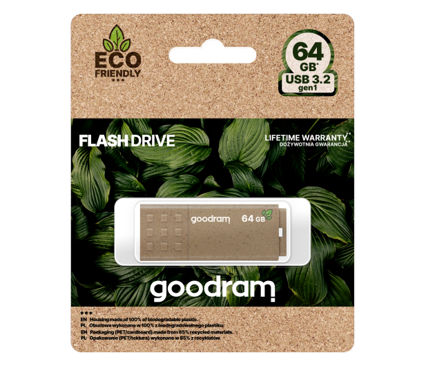 GOODRAM 64GB UME3 odczyt 60MB/s USB 3.0 eco friendly - 1111415 - zdjęcie 3